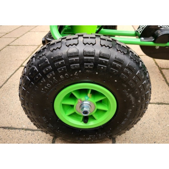 Gokart Zielony A-15 Pompowane Koła