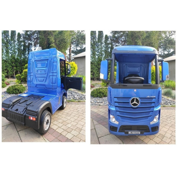 Auto na Akumulator Mercedes Actros Niebieski Lakierowany MP4 Auto na Akumulator Mercedes Actros Niebieski Lakierowany MP4