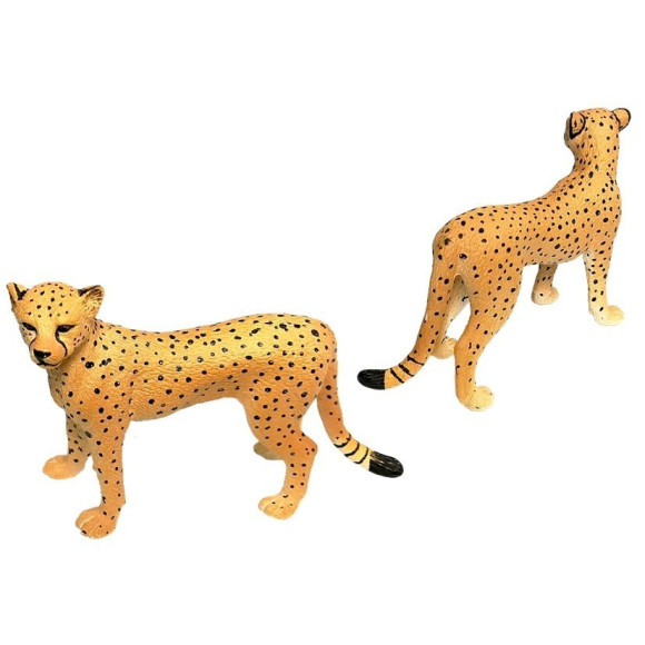 Gepard Figurki Edukacyjne Dzikie Zwierzęta 4 sztuki Sawanna Gepard Figurki Edukacyjne Dzikie Zwierzęta 4 sztuki Sawanna