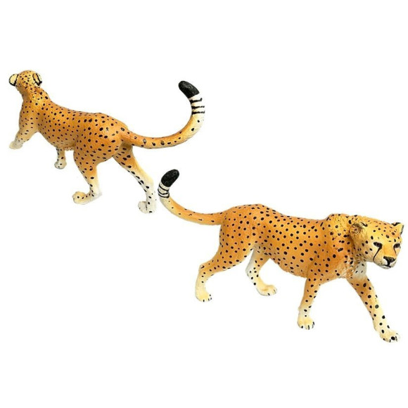 Gepard Figurki Edukacyjne Dzikie Zwierzęta 4 sztuki Sawanna Gepard Figurki Edukacyjne Dzikie Zwierzęta 4 sztuki Sawanna