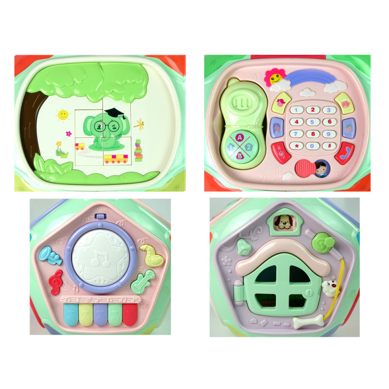 Interaktywny Sorter z Telefonem Nauka Kształtów Liczb Pianinko