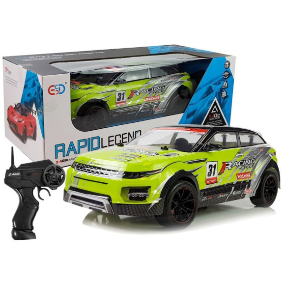 Auto Zdalnie Sterowane R/C Terenowe Zielone 1:10