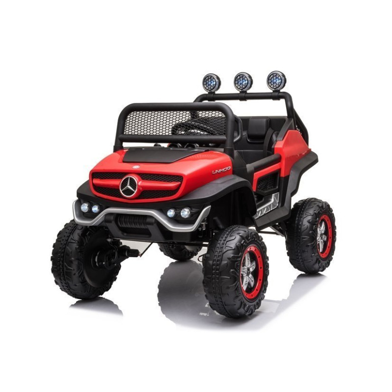 Pojazd na Akumulator Mercedes Unimog S Czerwony