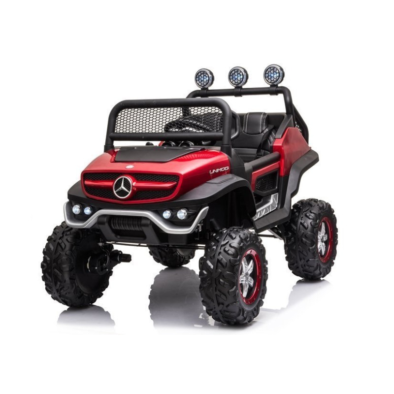 Pojazd na Akumulator Mercedes Unimog S Czerwony Lakier