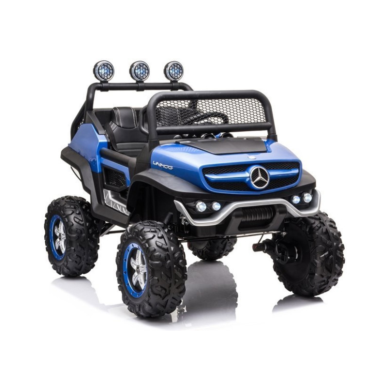 Pojazd na Akumulator Mercedes Unimog S Niebieski Lakier