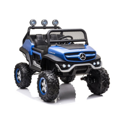 Pojazd na Akumulator Mercedes Unimog S Niebieski Lakier