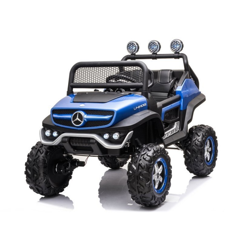 Pojazd na Akumulator Mercedes Unimog S Niebieski Lakier