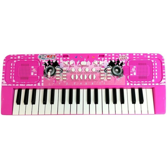 Keyboard Pianino Organy Dla Dzieci 37 Klawiszy z Mikrofonem Różowy Keyboard Pianino Organy Dla Dzieci 37 Klawiszy z Mikrofonem Różowy
