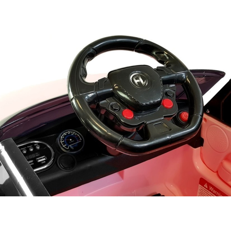Auto na akumulator HL1638 Różowy
