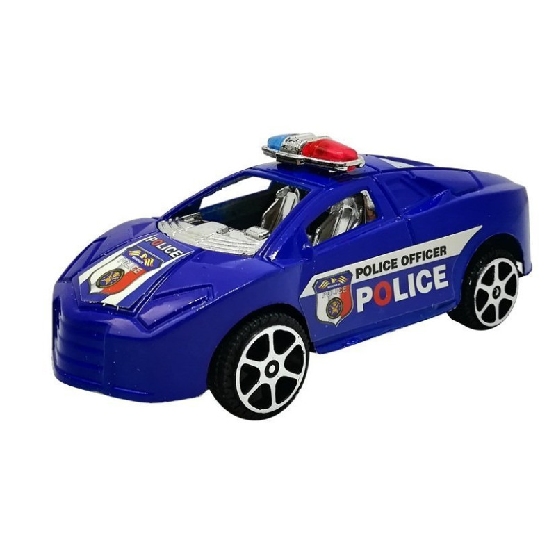 Zestaw Autek Samochodzików Policja Straż  z Napędem 6 szt