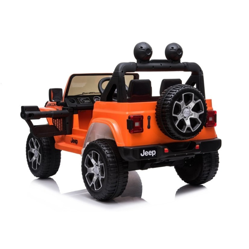 Auto na Akumulator Jeep Rubicon 4x4 Pomarańczowy