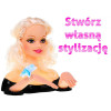 Lalka blondynka do stylizacji włosów dla dzieci 3+ Zestaw do czesania + Ozdoby akcesoria