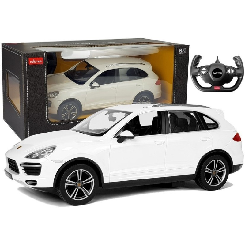 Auto R/C Porsche Cayenne Rastar 1:14 Białe