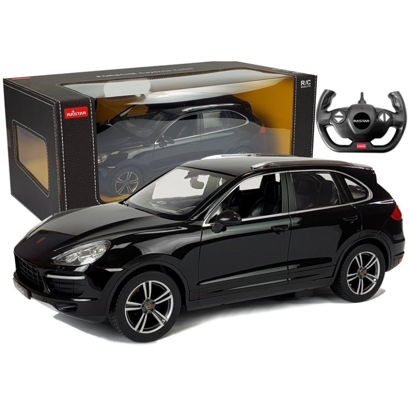Auto R/C Porsche Cayenne Turbo Rastar 1:14 Czarne na Pilota