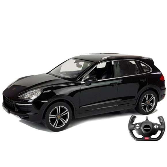 Auto R/C Porsche Cayenne Turbo Rastar 1:14 Czarne na Pilota