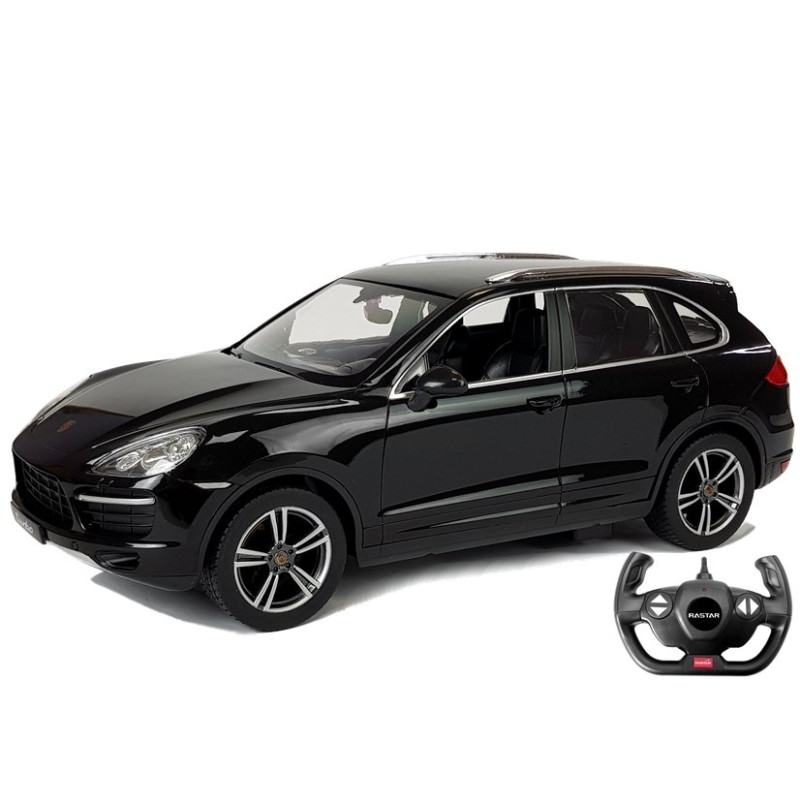 Auto R/C Porsche Cayenne Turbo Rastar 1:14 Czarne na Pilota