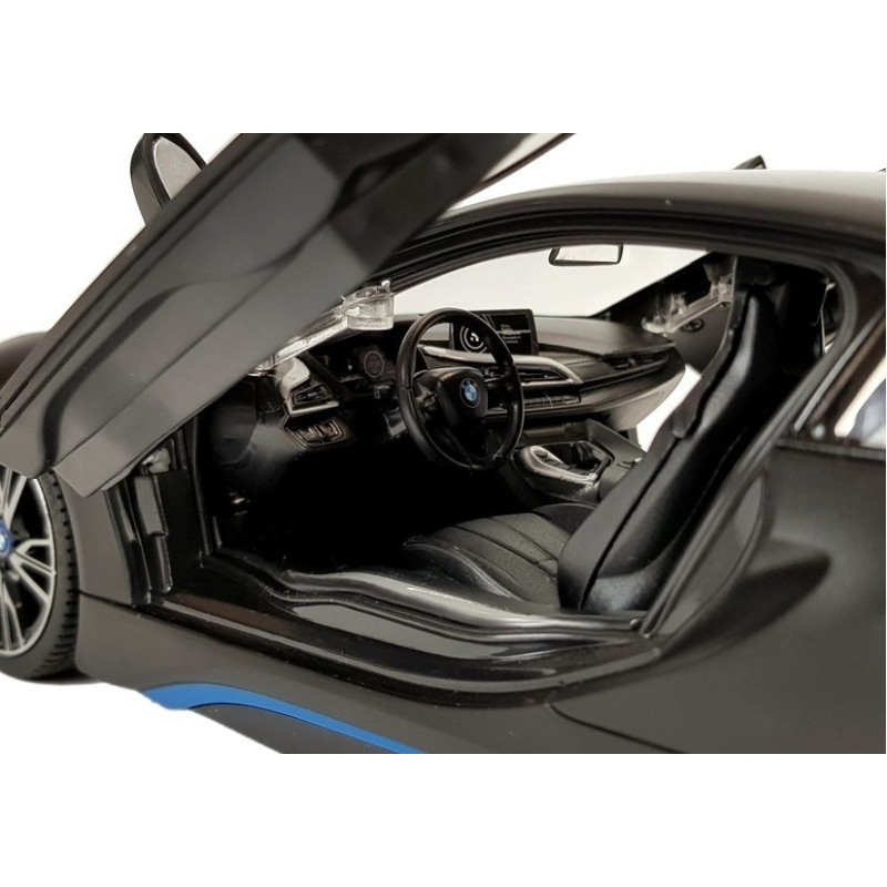Auto R/C BMW i8 Rastar 1:14 Czarny Drzwi Automatyczne