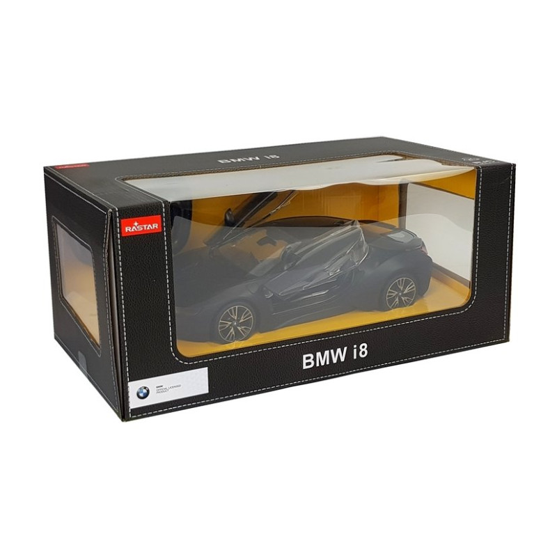 Auto R/C BMW i8 Rastar 1:14 Czarny Drzwi Automatyczne
