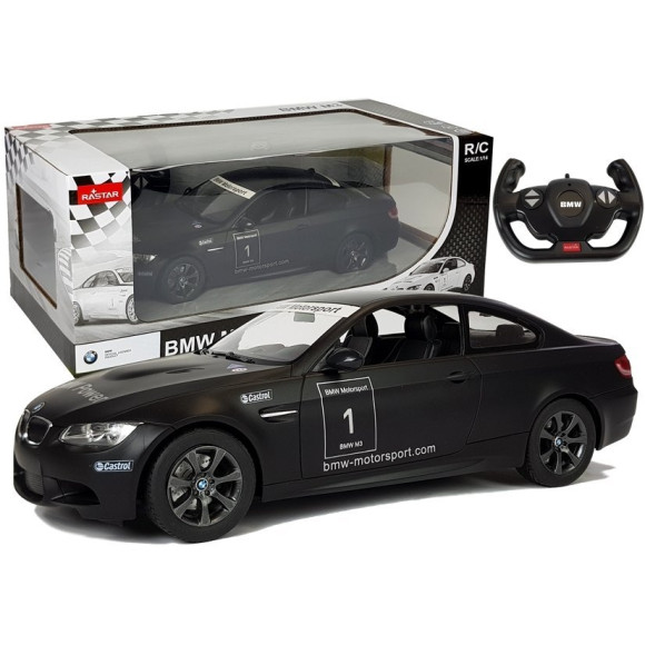 Auto R/C BMW M3 Rastar 1:14 Czarny na Pilota