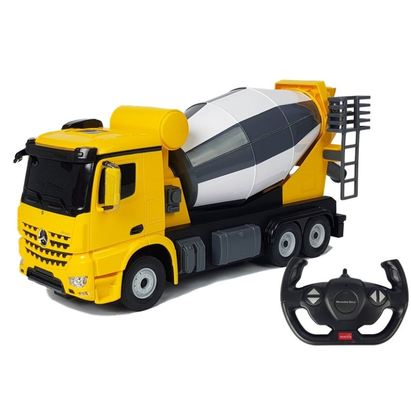Auto R/C Mercedes-Benz Arocs Rastar 1:14 Żółte na Pilota