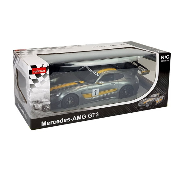 Auto R/C Mercedes AMG GT3 Rastar 1:14 Szare na pilota Auto R/C Mercedes AMG GT3 Rastar 1:14 Szare na pilota
