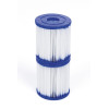 Filtry wymienne typu I do pompy basenowej 1249l/h BESTWAY 2 szt.