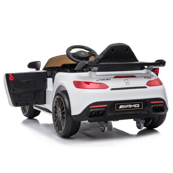 Auto na akumulator Mercedes AMG GT R Biały Auto na akumulator Mercedes AMG GT R Biały