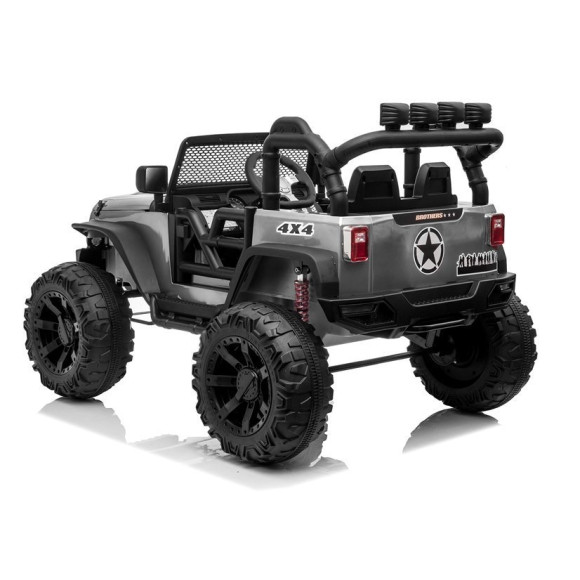 Auto na akumulator Jeep JC666 Srebrny Lakierowany
