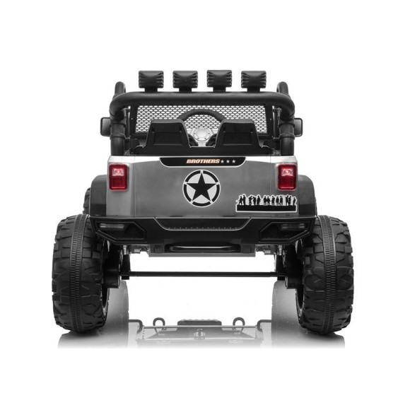 Auto na akumulator Jeep JC666 Srebrny Lakierowany