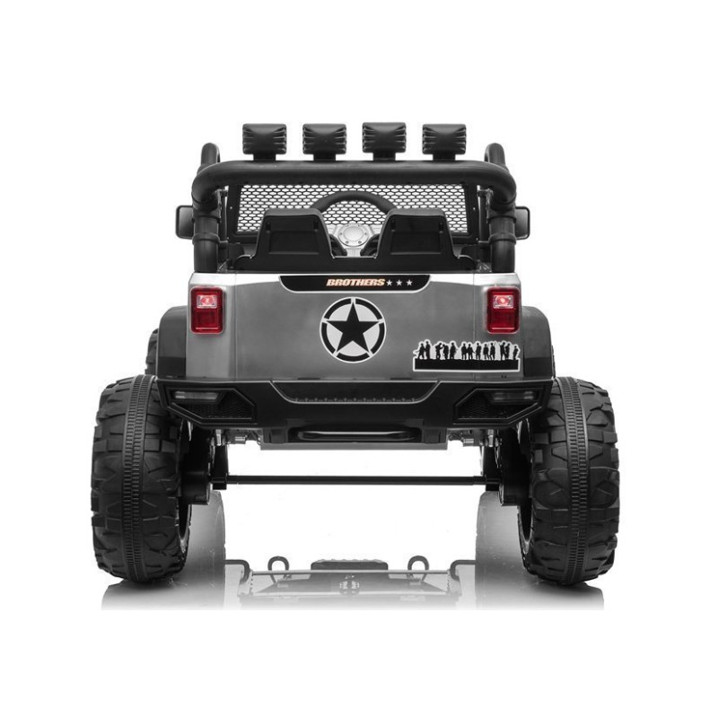 Auto na akumulator Jeep JC666 Srebrny Lakierowany