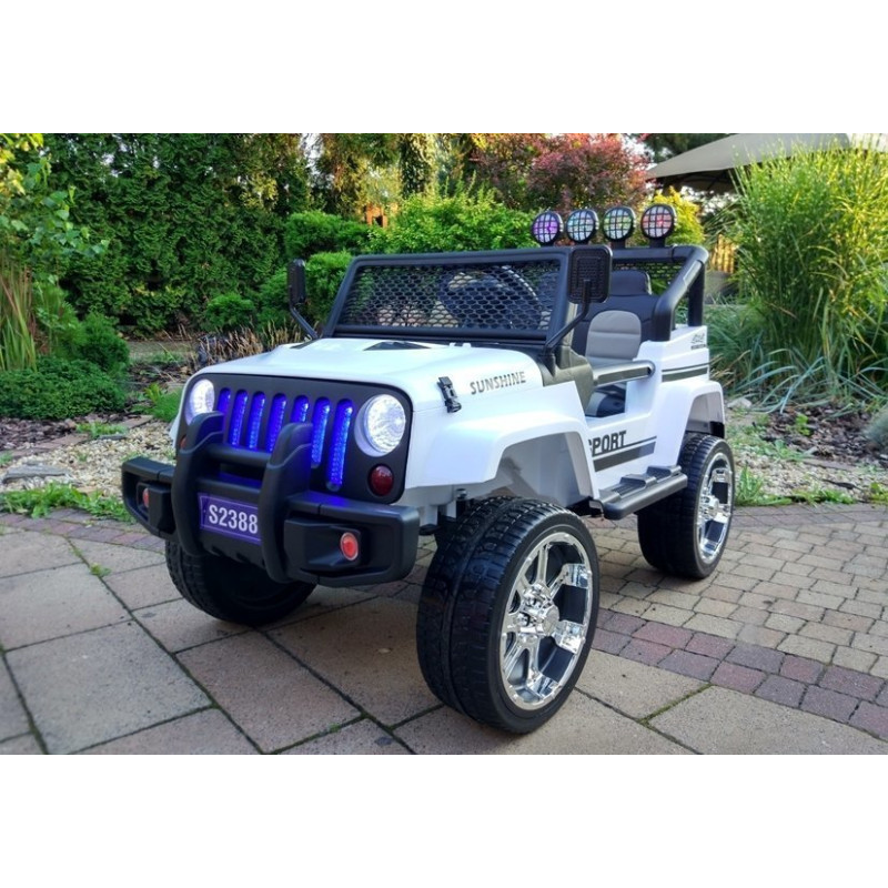 Auto na Akumulator S2388 Jeep Biały 4x45W