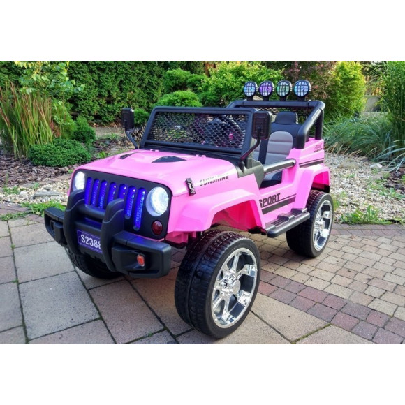 Auto na Akumulator S2388 Jeep Różowy 4x45W Auto na Akumulator S2388 Jeep Różowy 4x45W