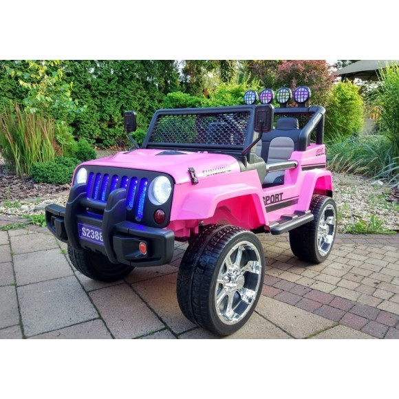Auto na Akumulator S2388 Jeep Różowy 4x45W Auto na Akumulator S2388 Jeep Różowy 4x45W