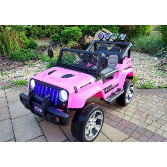 Auto na Akumulator S2388 Jeep Różowy 4x45W Auto na Akumulator S2388 Jeep Różowy 4x45W