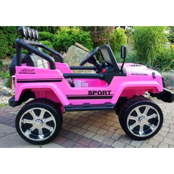 Auto na Akumulator S2388 Jeep Różowy 4x45W Auto na Akumulator S2388 Jeep Różowy 4x45W