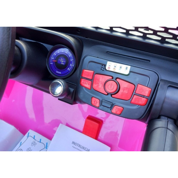 Auto na Akumulator S2388 Jeep Różowy 4x45W Auto na Akumulator S2388 Jeep Różowy 4x45W