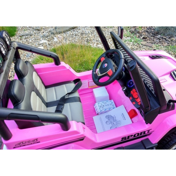 Auto na Akumulator S2388 Jeep Różowy 4x45W Auto na Akumulator S2388 Jeep Różowy 4x45W