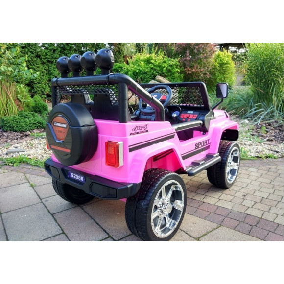 Auto na Akumulator S2388 Jeep Różowy 4x45W Auto na Akumulator S2388 Jeep Różowy 4x45W