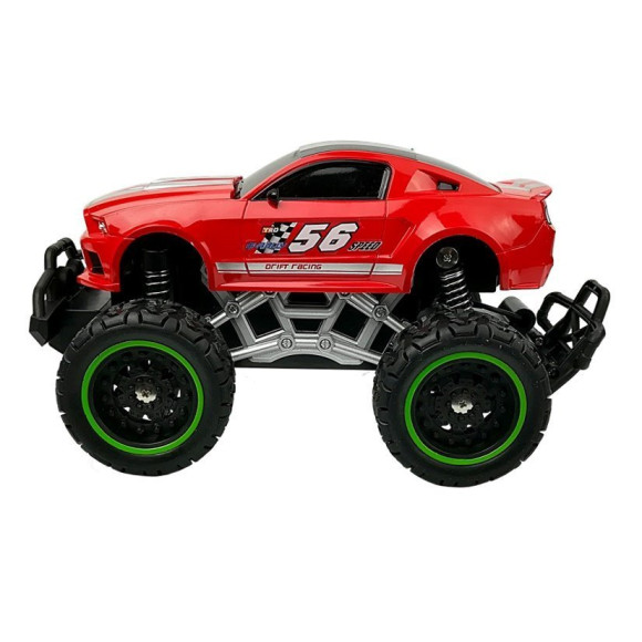 Auto Zdalnie Sterowane R/C 6.5 km/h Wysokie Koła Czerwone Auto Zdalnie Sterowane R/C 6.5 km/h Wysokie Koła Czerwone