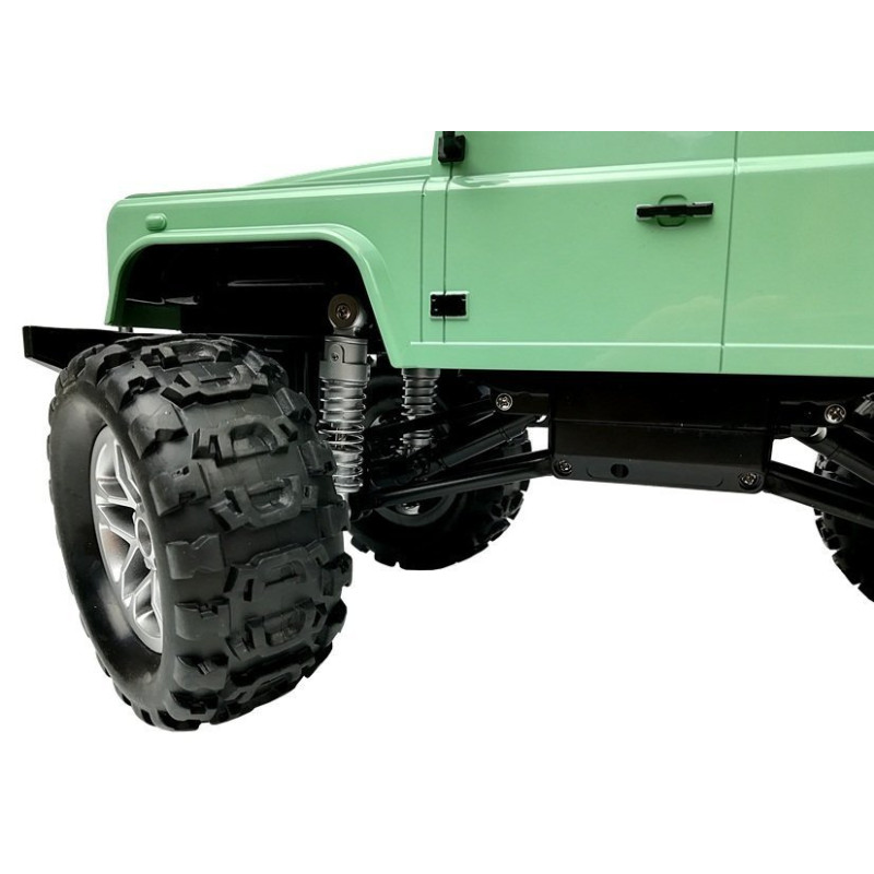 Auto Zdalnie Sterowane Land Rover Defender D110 R/C Zielony 7.5 km/h 1:14 2.4G