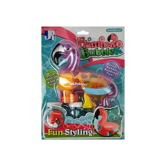 Pistolet do baniek mydlanych flaming różowy Pistolet do baniek mydlanych flaming różowy