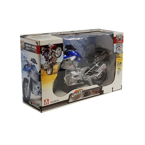 Motocykl Na Baterie ze Światłami i Muzyką Niebieski Motocykl Na Baterie ze Światłami i Muzyką Niebieski