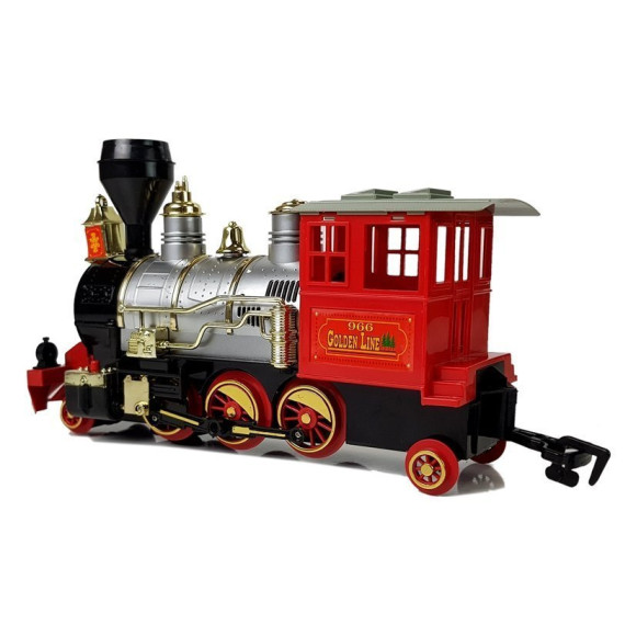 Kolejka Pociąg Klasyczny na Baterie Dym Dźwięk Efekty Świetlne Kolejka Pociąg Klasyczny na Baterie Dym Dźwięk Efekty Świetlne