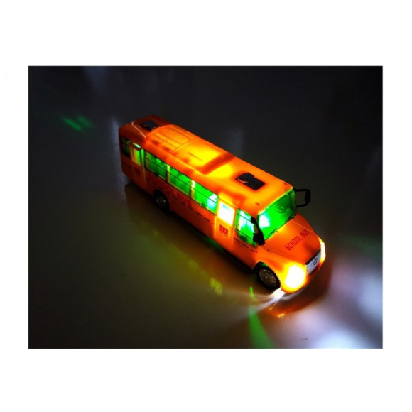 Szkolny Autobus z Naciągiem Światłami i Dźwiękami Otwierane Drzwi Szkolny Autobus z Naciągiem Światłami i Dźwiękami Otwierane Drzwi