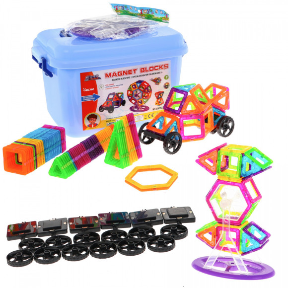 Giga Zestaw Klocków Magnetycznych 248el