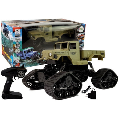 Auto Pickup Terenowe 1:12 Zdalnie Sterowany R/C Gąsienice Żółte