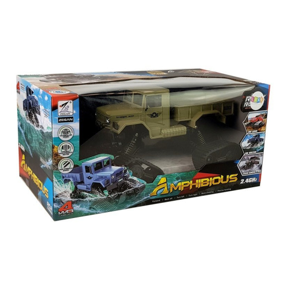 Auto Pickup Terenowe 1:12 Zdalnie Sterowany R/C Gąsienice Żółte Auto Pickup Terenowe 1:12 Zdalnie Sterowany R/C Gąsienice Żółte