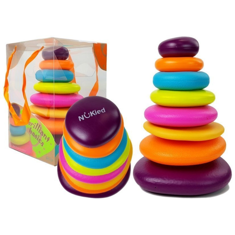 Piramidka Kolorowe Obręcze dla Niemowlaka