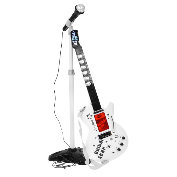 Zestaw muzyczny dla dzieci 6+ Gitara elektryczna + Wzmacniacz + Mikrofon