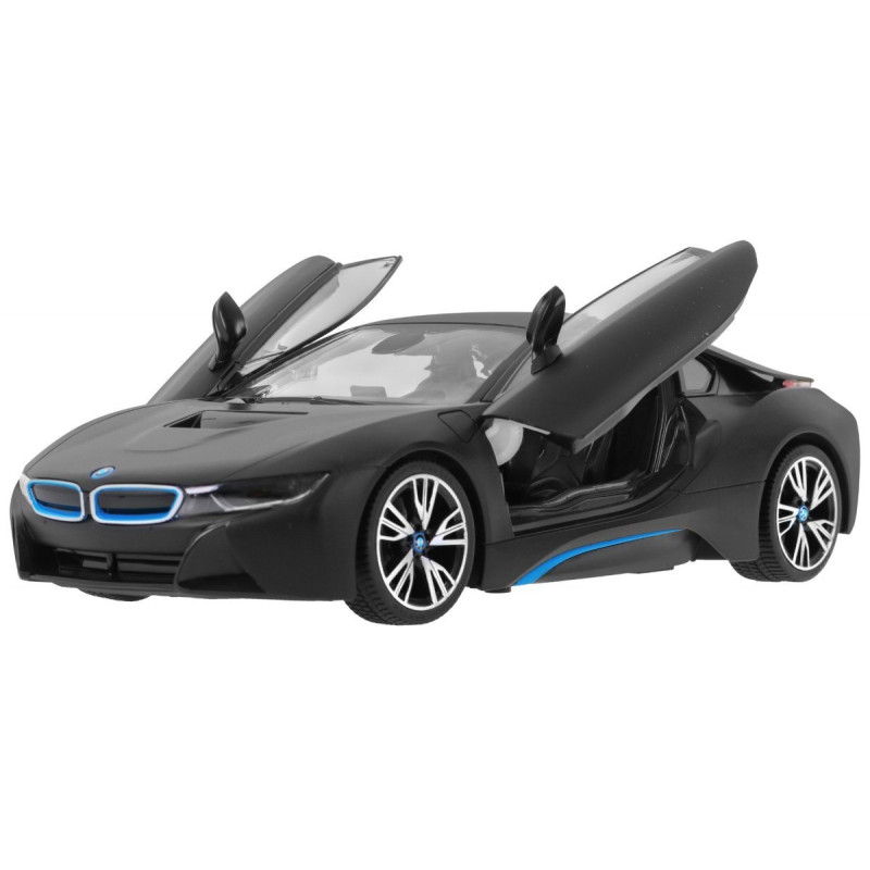 BMW i8 czarne RASTAR model 1:14 Zdalnie sterowane auto + pilot 2,4 GHz